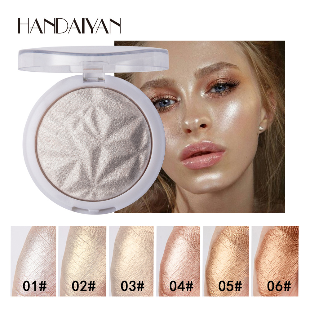 H3006 HANDAIYAN Makeup Highlight Diamond Glow Face Glitter Highlighter Powder Shine Metallic Brighten Body Contour Luminous Corrector