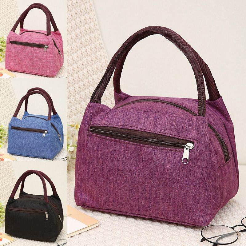 Women Oxford Cloth Handbag Nylon Floral Printed Multi-purpose Tote Bag Fashion Daily Office Mom Shoulder Bag
