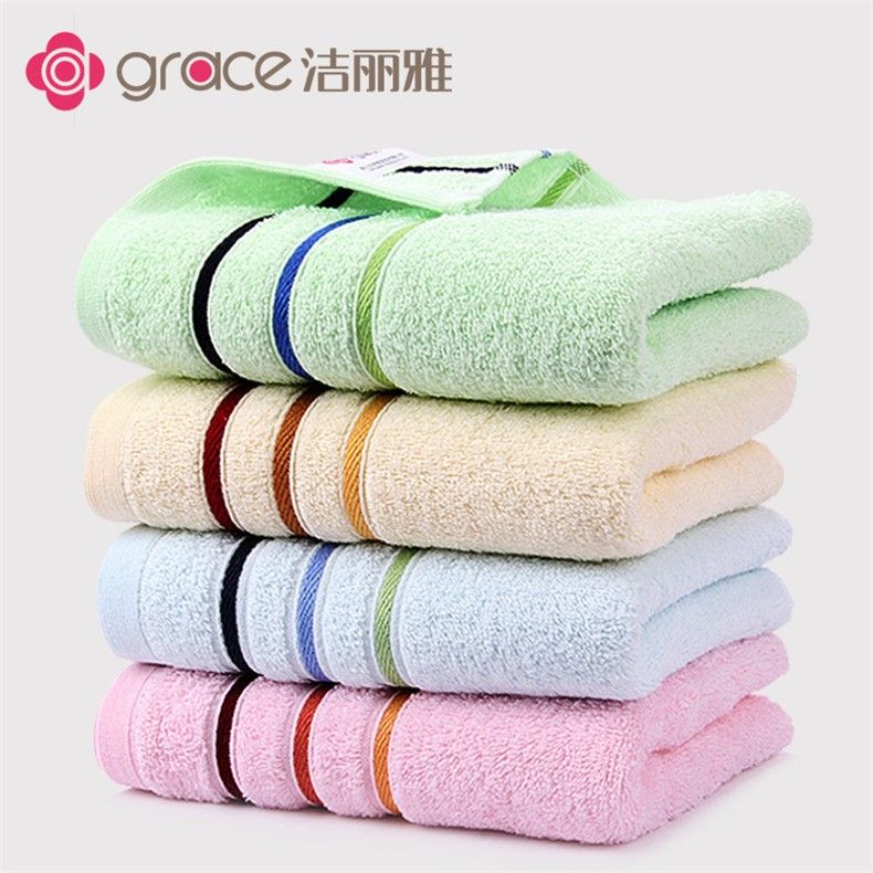6443 Cotton Bath Towels, Plain Soft & Absorbent Bathroom Towels with Embroidery Logo
