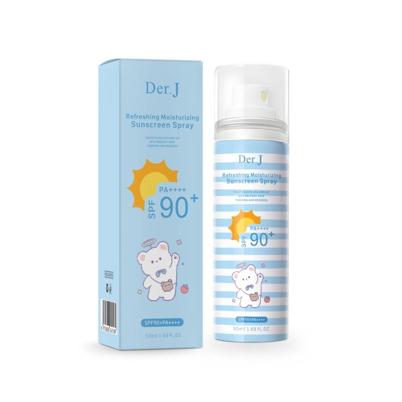 Der.J Sunscreen spray SPF90+ All weather sunscreen spray，Refreshing moisturizing sunscreen spray ，skin whitening Sunscreen Facial Care 04#