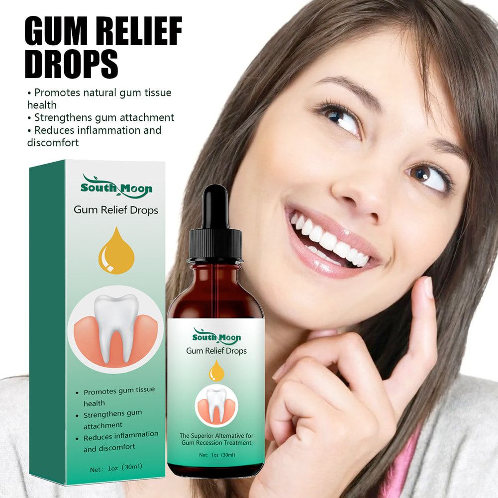 South Moon Dentizen Regrowth Drops, Gums For Receding Gums, Oil Pulling For Teeth And Gums, Rejuvenate Your Gums With Ease