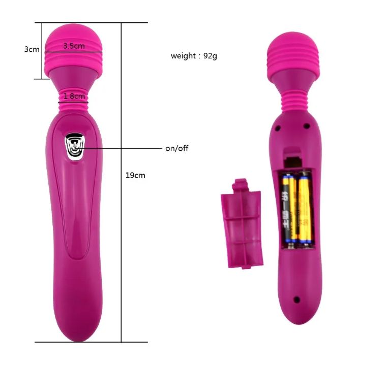 Magic AV Wand Powerful Body Massager Clitoral Vibrator Adult Products Sex Toys for women Couples Sex AV Vibrators 12 Speed High Frequency Silent Stick Massager -Red