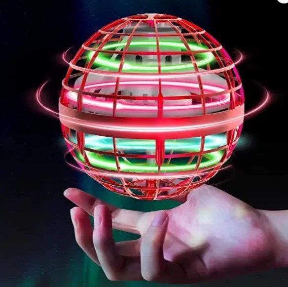 Electronic intelligent flying ball spinner drone luminous suspension universe ball children and adults decompression colorful light toy magic ball