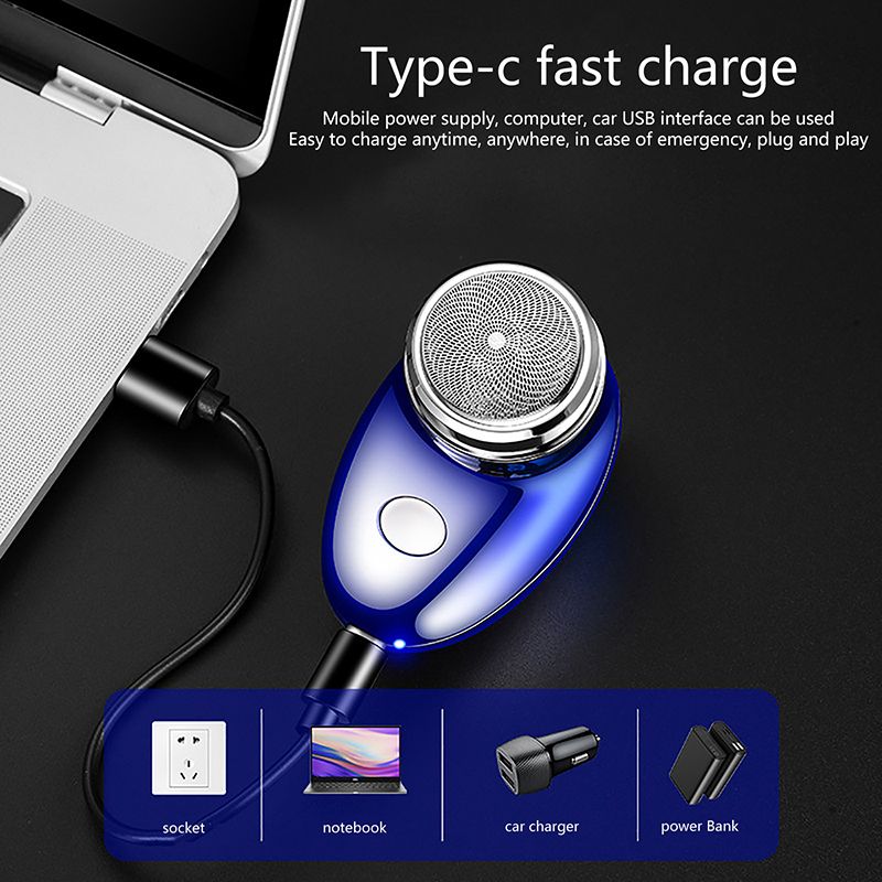 Mini Shave Electric Razors For Men Portable Pocket Electric Mini Shaver Beard Trimmer Razors Portable Electric Shaver Tool