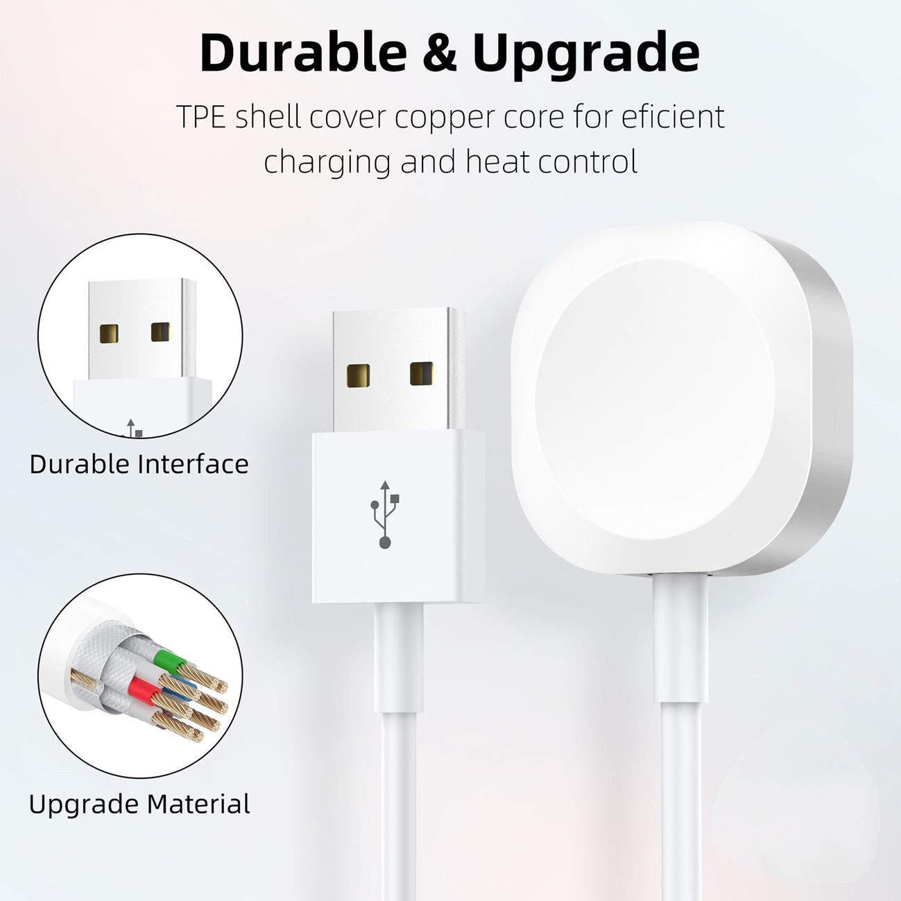 Zinc alloy base wireless charger iwatch charger suitable for apple watch charger