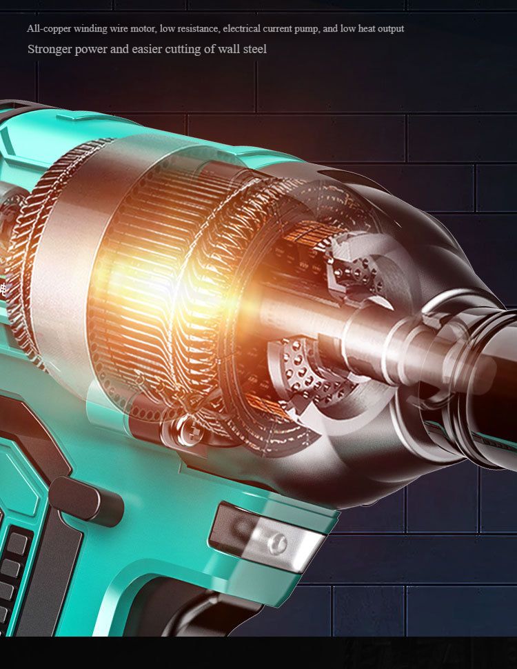 Electric wrench large torque multi-function brushless rechargeable impact lithium battery rack worker air cannon universal Dayi model
