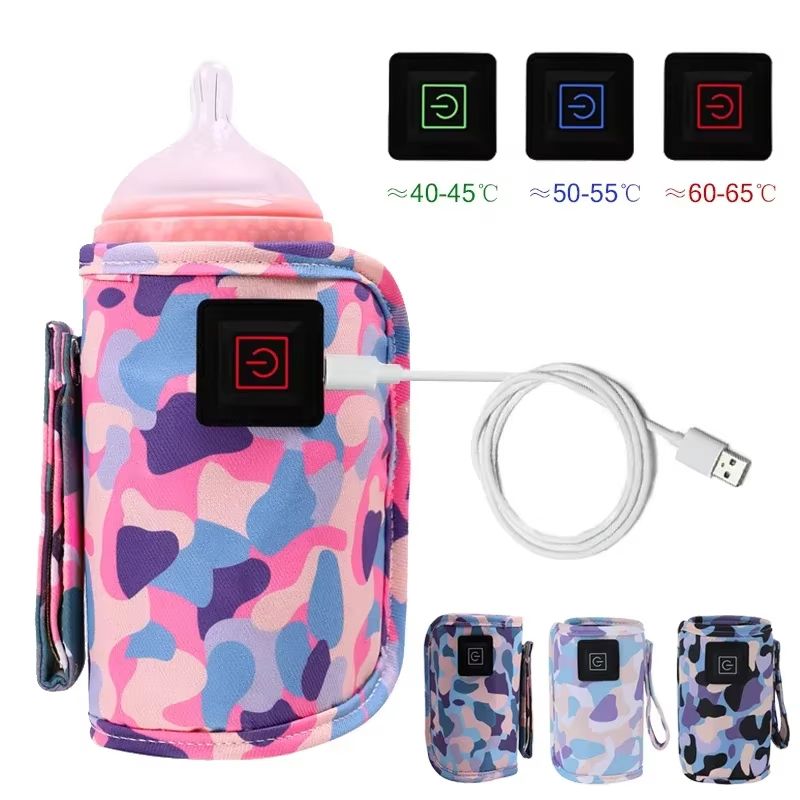 Baby Bottle Warmer 3-speed adjustment Baby Bottle Cup Warmer Car Portable USB Bottle Warmer Baby and Children Outdoor Travel Bab