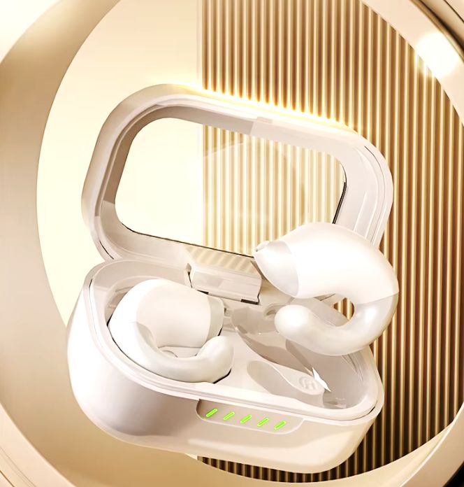Wireless Open Bone Conduction Non-Noise Cancelling TWS Earphones & Headphones Sports OWS Earbuds V5.4 BT Bluetooth Wireless 