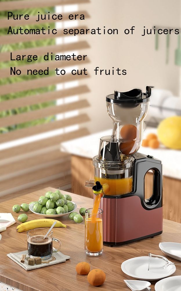 Juice extractor, large-diameter juicer, juice residue separation, large-diameter fully automatic multifunctional fruit juice machine, cross-border wholesale