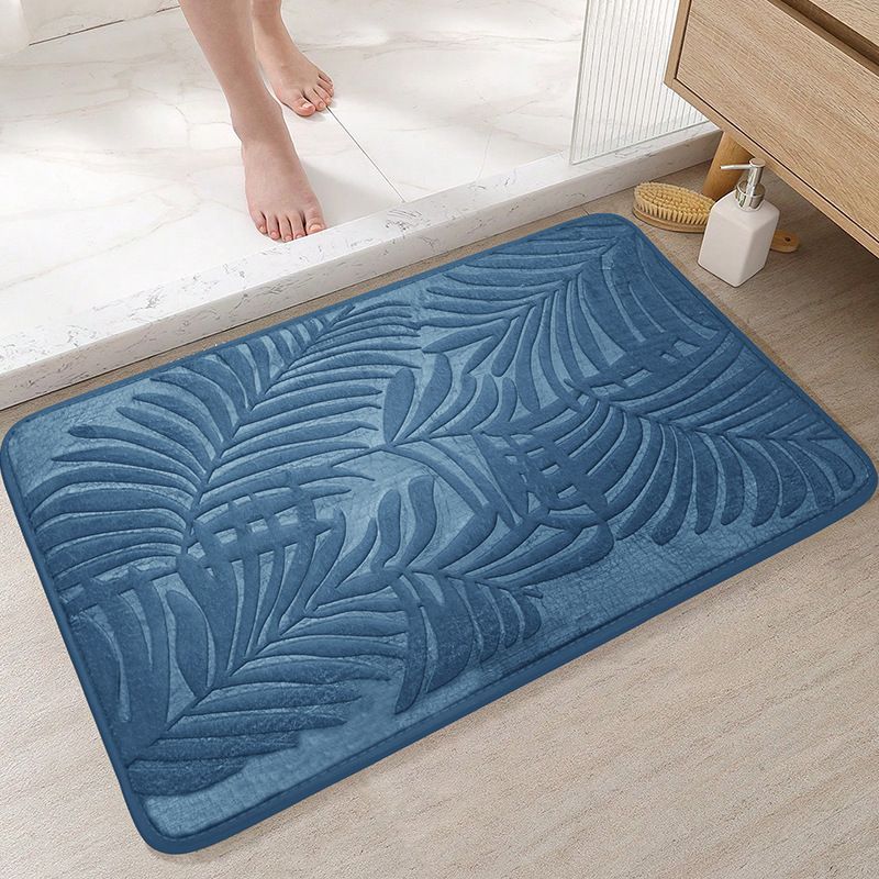 Leaves Print Soft Memory Foam Bath Mat Anti Slip Mat Bathroom Products