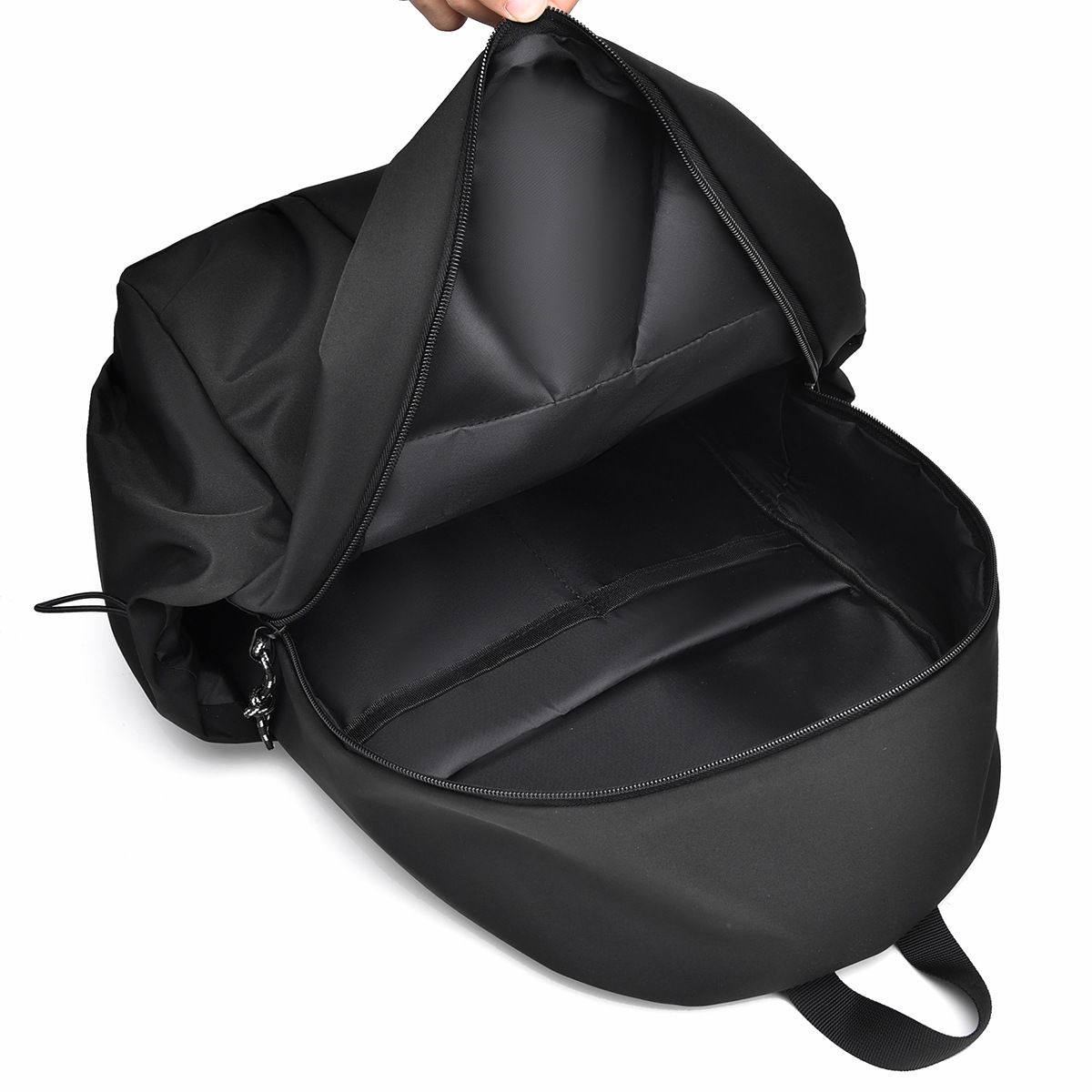 Solid color simple backpack with large capacity 16 "computer bag shoulder 2024 new ins student backpack，Oxford cloth,Large capacity