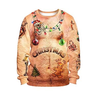 Unisex Christmas Sweater For Men And Women - 3D Funny Print Pullover Hoodies Sweatshirts - Sweaters Jumpers Tops
