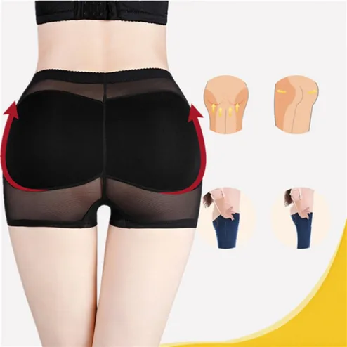  Butt Hip Enhancer Shapewear Shorts For Women No Rolling Down  Breathable Black 3XL