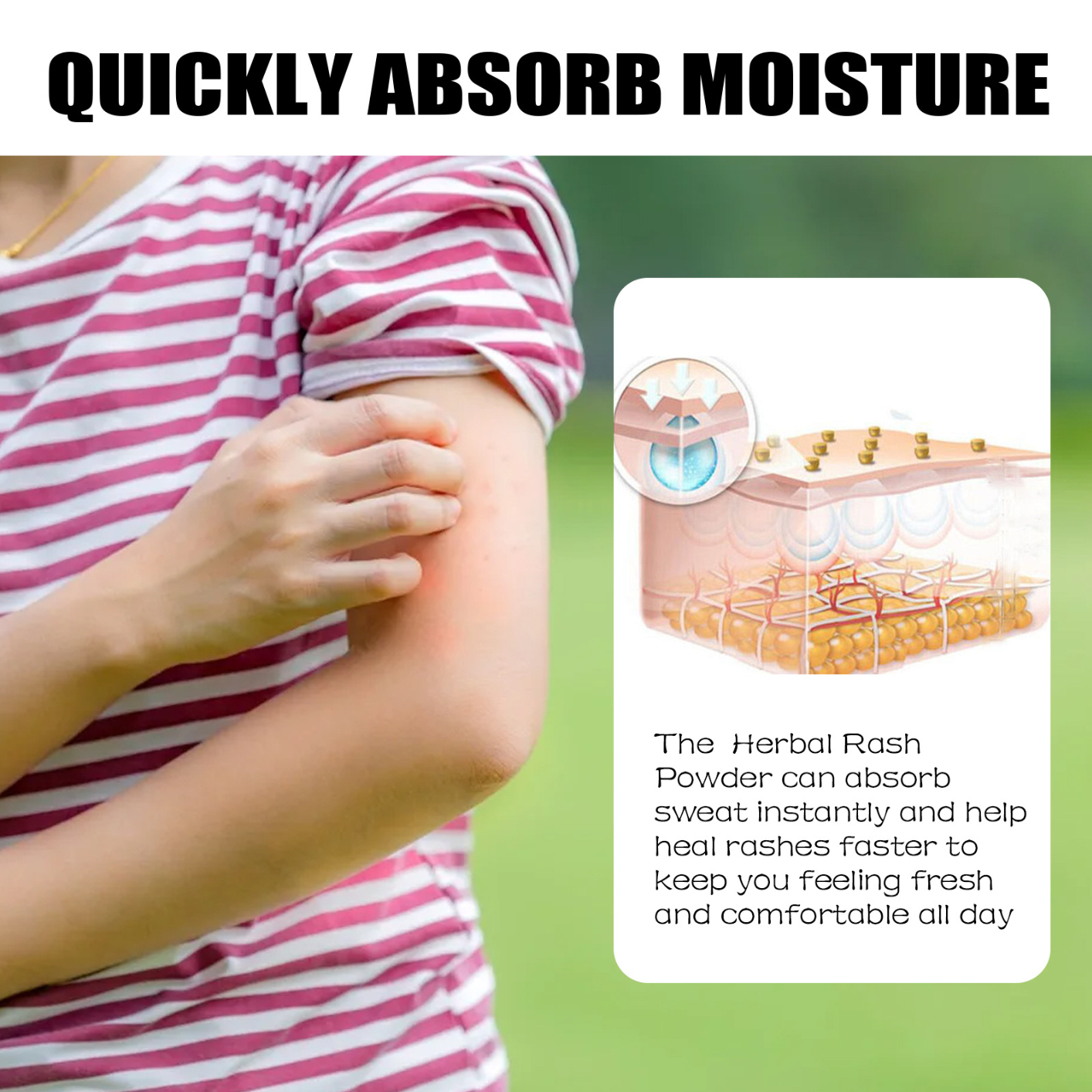Organic Herbal Baby Powder 140g- Organic Corn Starch Baby Powder for Sensitive Skin and Eczema