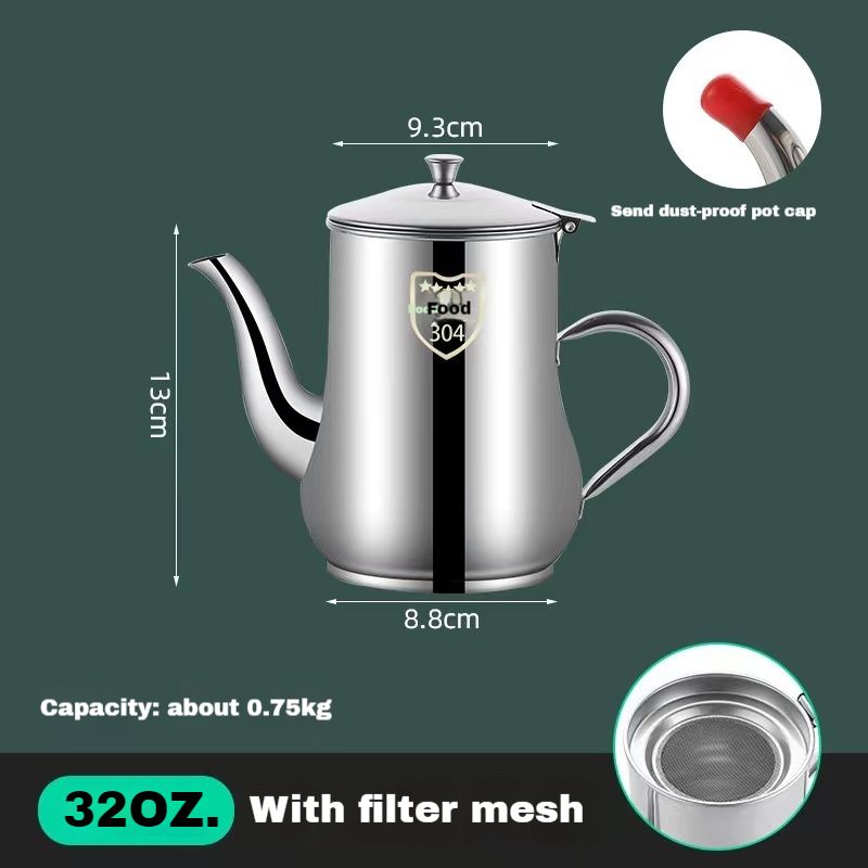 304 food grade stainless steel filter oil pot large capacity cooking oil filter