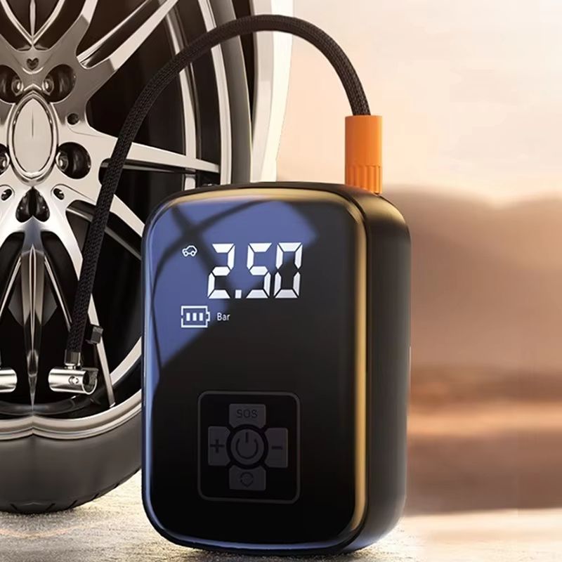 Portable Wireless Car Air Compressor Air Pump Electric Tire Inflator Pump for Motorcycle Bicycle AUTO Tyre with Digital Display