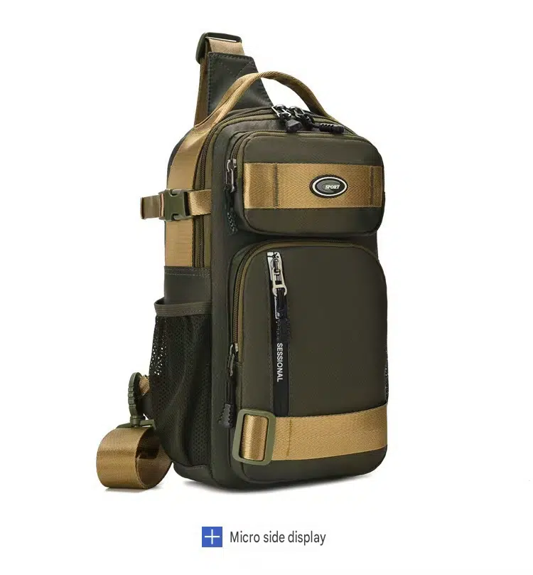 7L Foldable Backpack Mountain Style Waterproof Outdoor Bag Unisex Lightweight Portable Hanging Pack Multi-Function Chest Bag
