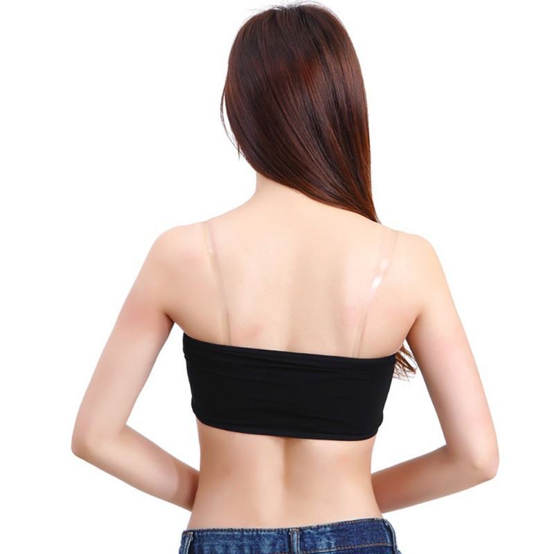 Women Sexy Tube Top Strapless Bandeau Sleeveless Sports Bra
