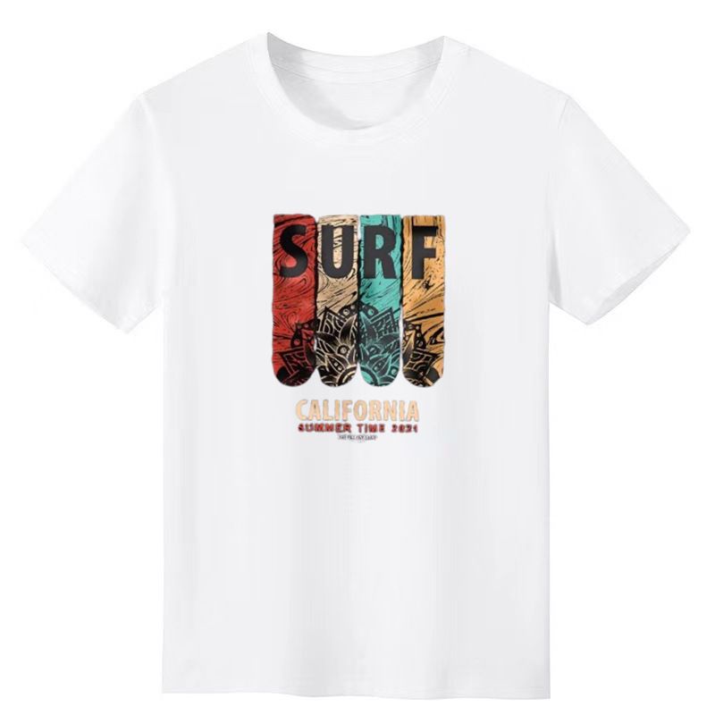 823002 Men's Printed T-Shirt Short Sleeve Round Neck Summer Plain White Black Top Tops For Man Clothing O Neck T-Shirts Tshirt Clothes