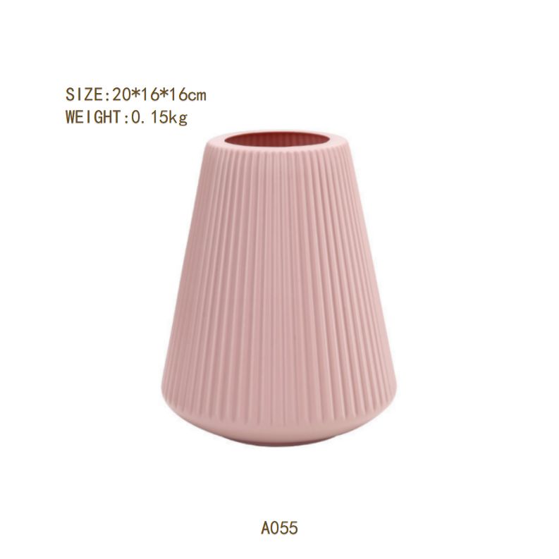 Vase ornaments living room flower arrangement American dining table modern luxury wind home TV cabinet dried flowers soft decorations plastic bottles group 5A055