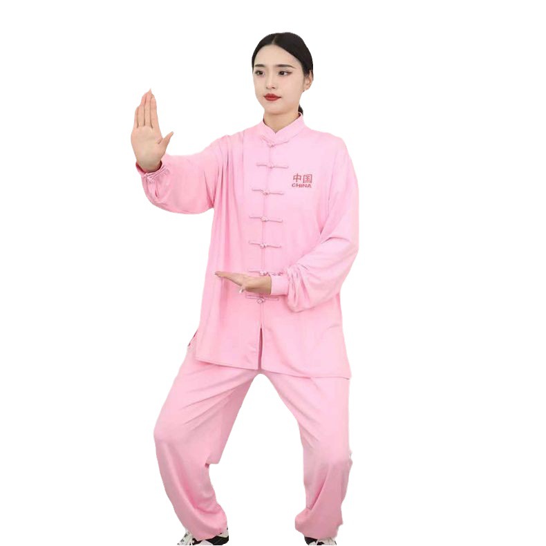 Tai Chi suit set for women in spring, summer, autumn, high-end milk silk Tai Chi practice suit for men, Chinese martial arts suit