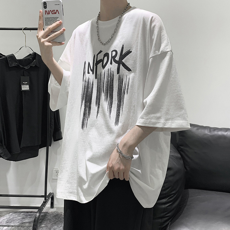T88 Men's Fashion Loose Print T-shirt