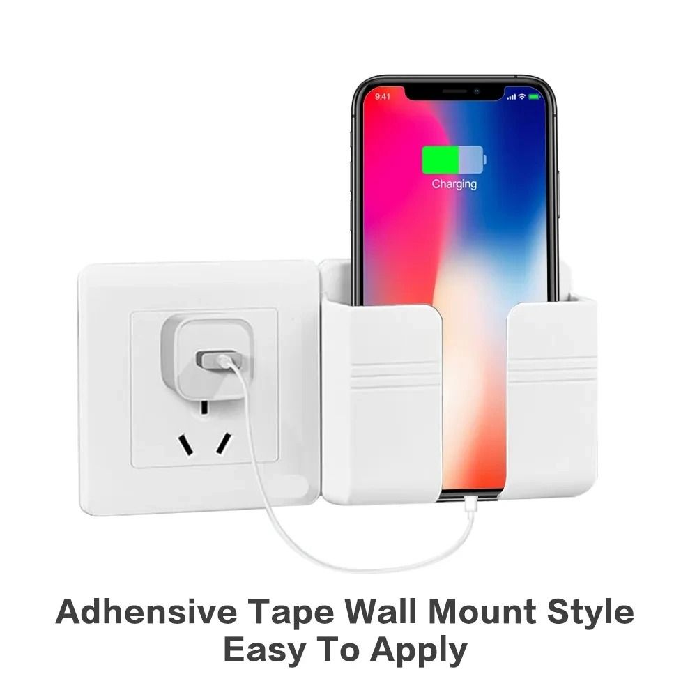 AUNONT Mobile Phone Wall Holder For Iphone Xiaomi IOS Universal Cellphone Charge Hook Hanging Stand Bracket Hooks Charging Dock