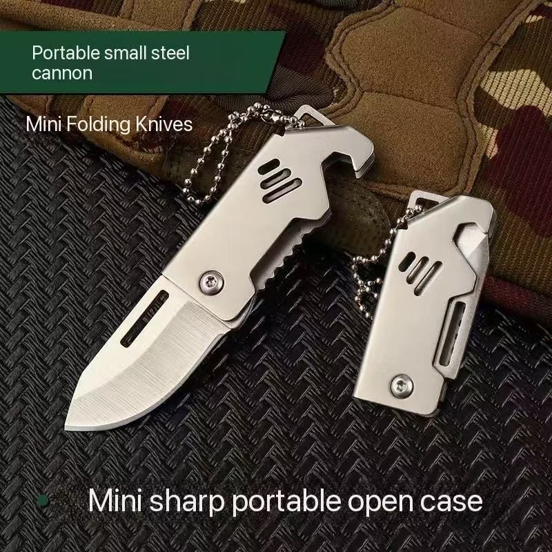 Outdoor Knife Stainless Steel Folding Knife Sharp Fruit Knife Portable Knife Survival High Hardness Mini Knife