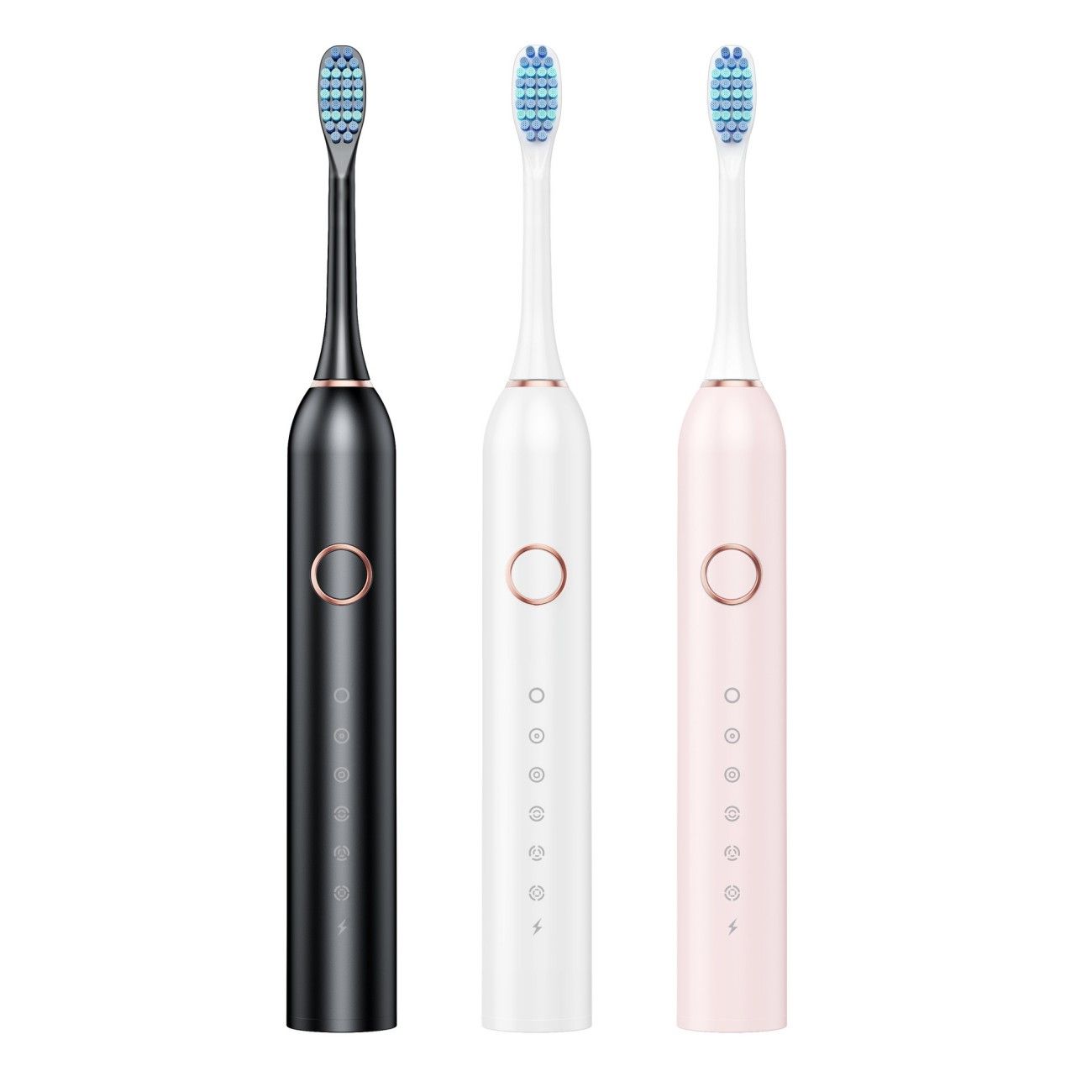 Electric Toothbrush Set, Comes with 4 Brush Heads & Travel Case,5 Modes with 2 Minutes Built in Smart Timer, One Charge for 30 Days, 42000 VPM Motor