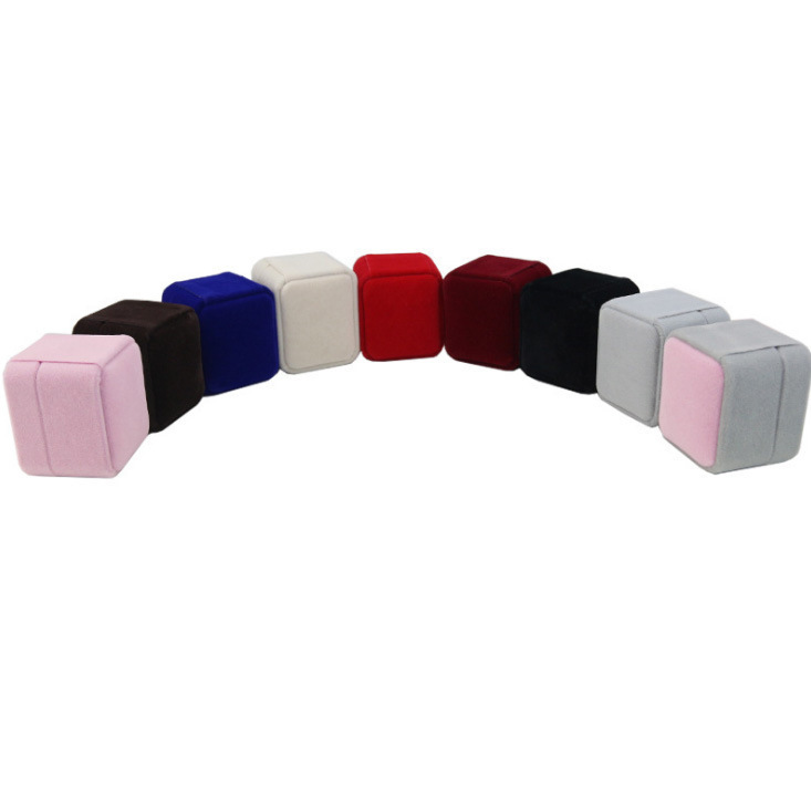 AL646888642615 1pcs Velvet Jewelry Box Octagonal Earring Ring Box Wedding Ring Box Jewelry Display Holder Organizer Storage Gift Packaging Case