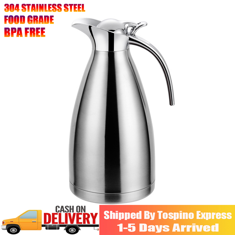 Thermal Coffee Carafe Insulated for Keeping Hot 68Oz/2.0L Double Wall Stainless Steel Vacuum Insulated Thermal Bottle
