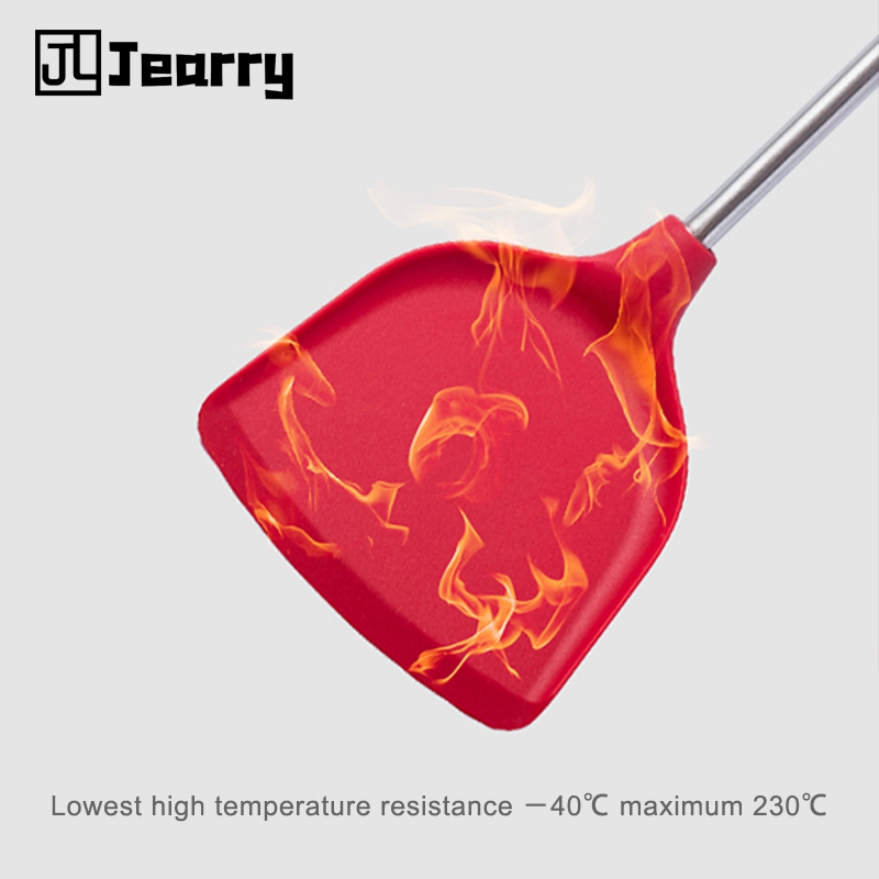 Silicone Turner non stick special spatula high temperature resistant cooking spatula household food grade silica gel spatula cooking utensils