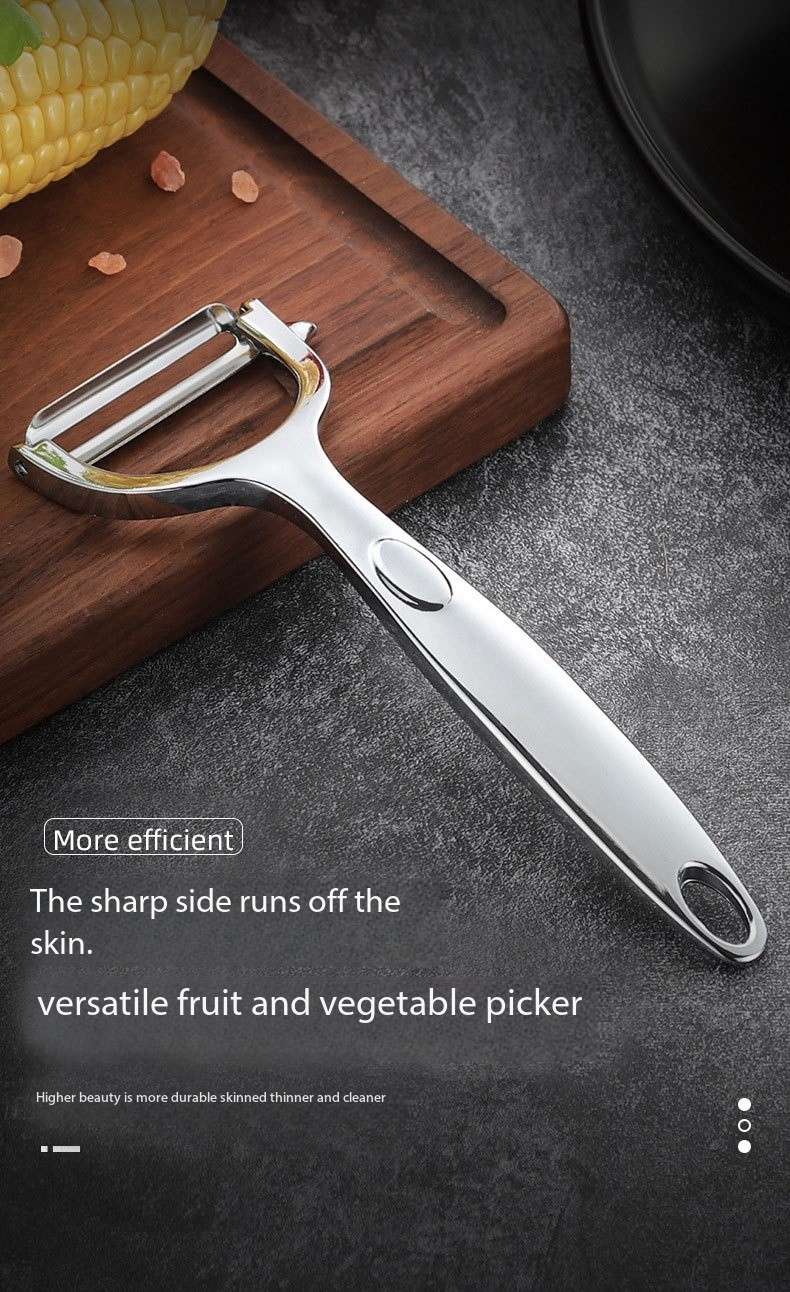 Stainless steel peeler, old - style pumpkin peeler, kitchen zinc - alloy fruit and vegetable peeler for household use, skin - scraping knife, peeling knife