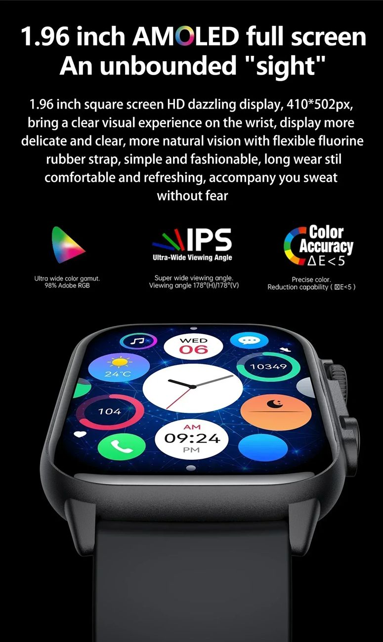 【Afrilinker-recommend】New Hello Watch 3 Plus Ultra Smartwatch AMOLED 4GB IWO Watch 9 Reloj ChatGPT NFC Smart Watches for Men Women 2024