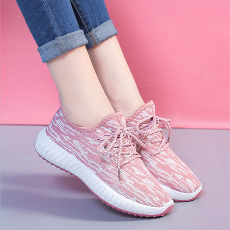 Ladies shoes woven mesh women sneakers fashion casual shoes thickened bottom running women's Coconut shoes