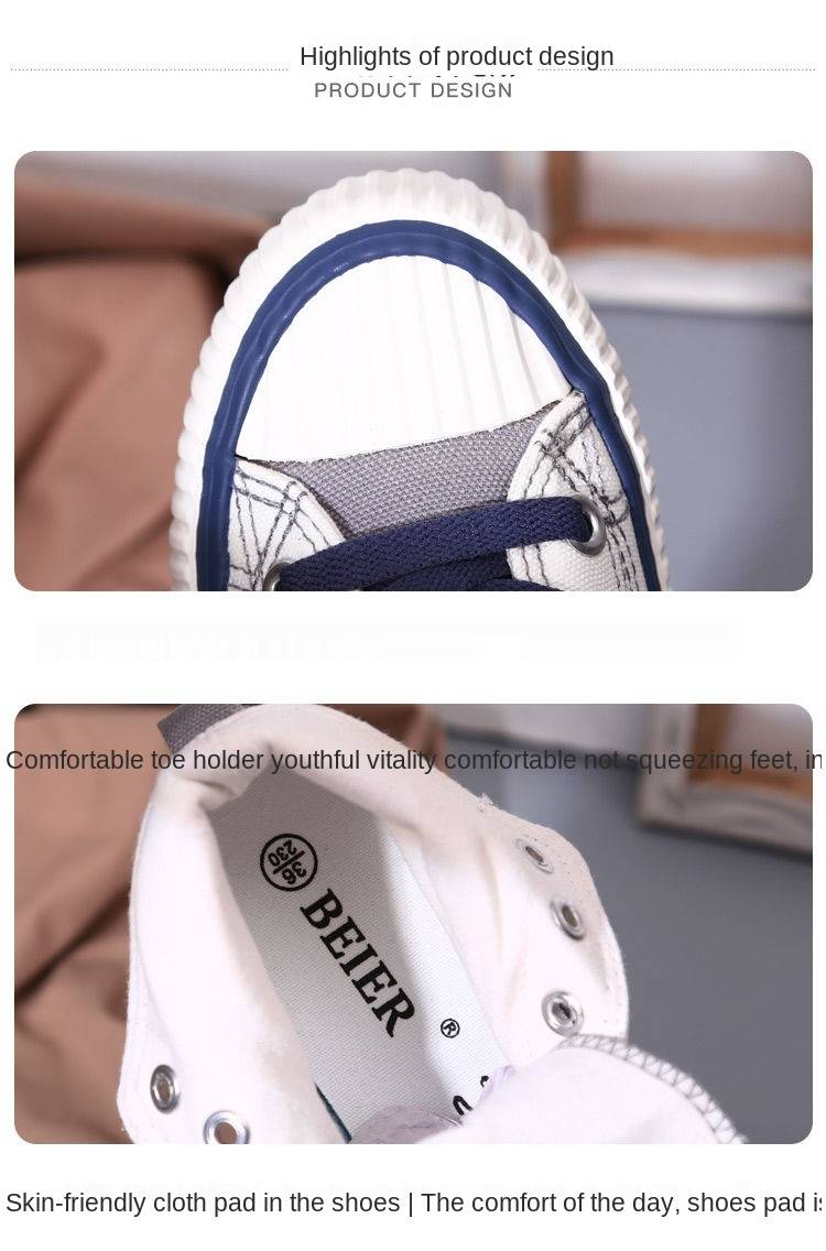 New Products, Ladies Shoes, Casual Shoes, High-top Canvas Shoes