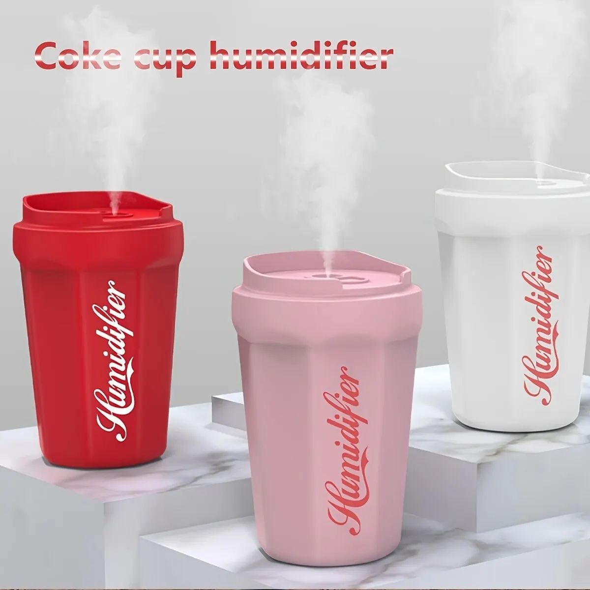 X30 Coke Cup Humidifier Car Home USB Aroma Diffuser Summer Hydrating Portable Cool Mist Bedroom Study Room Mini Humidifier