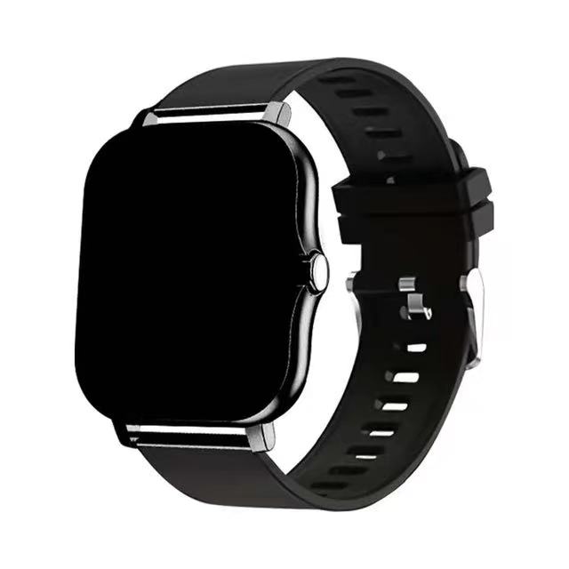 For Xiaomi Samsung Huawei Android Phone Color Screen Full Touch Custom Dial Smart Watch Women Bluetooth Call SmartWatch Men NewBlack