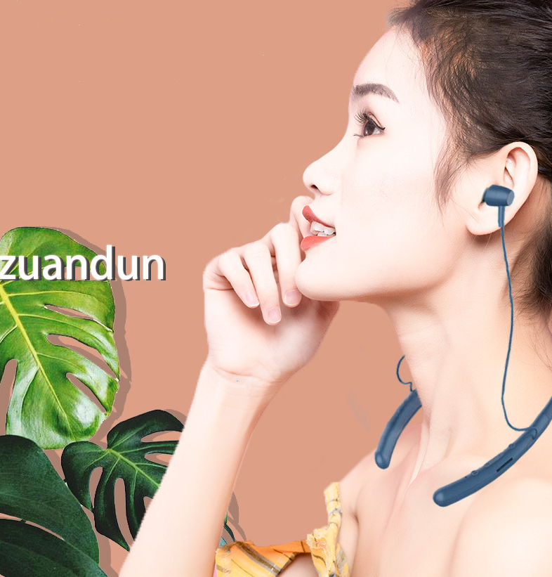 New neck hanging Bluetooth headset neck hanging sports running wireless 5.0 plug-in stereo Bluetooth headset