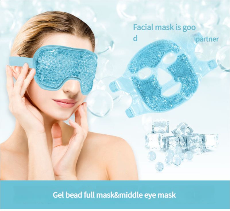 Amazon PVC ice pack eye mask gel cold and hot compress eye mask for recovery of edema after cosmetic surgery
