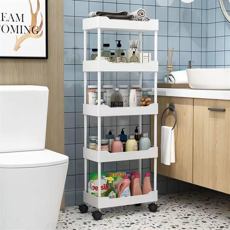 Multi functional, kitchen storage rack, snack rack, bathroom storage rack, movable cart, multi-layer miscellaneous rack free shipping