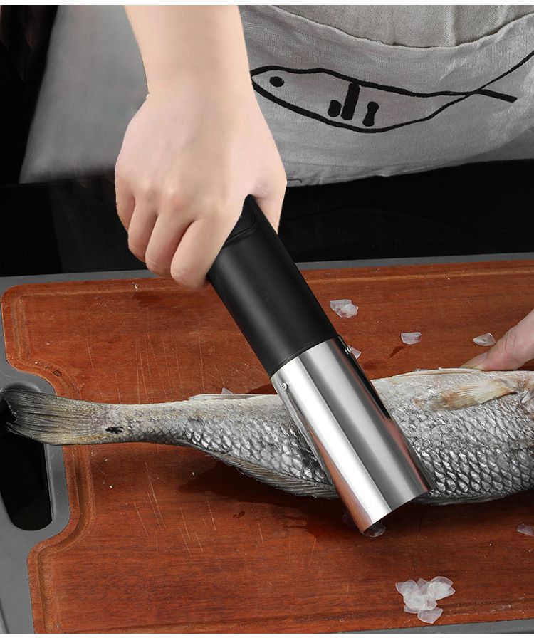 Household electric fish scale scraper handheld rechargeable fish scale scraper commercial fully automatic fish killing and descaling device