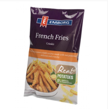 Emborg Fries Crinkle 1kg