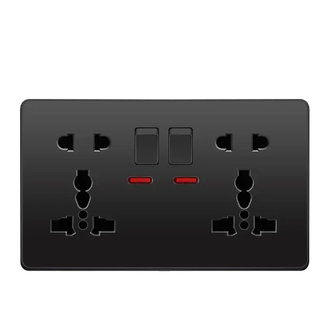 TATY Standard 86 Home wall Outlet Socket, Switch control 13A Global Universal 5 Hole