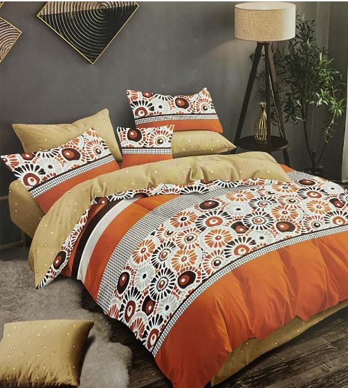 3 PCS Bedding Set King Size 1 bedsheet 2 pillowcases High-quality Eco-friendly silk 100% cotton bedsheet Microfiber*8003
