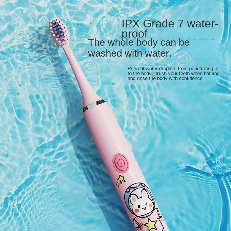 2023 Children's Electric Toothbrush USB Sonic Toothbrush Boys Cartoon Kids with Replacement Girls Toothbrush Ultrasonic