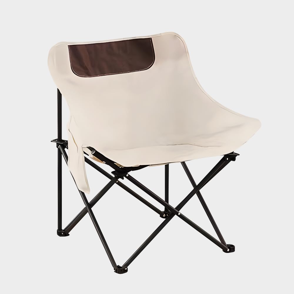 YZ23166 Oversized Camping Folding Chair Heavy Duty Steel Frame Support,Portable, Folding, Large Beach Camp Chairs,Lumbar Back Chair Portable for Outdoor/Indoor