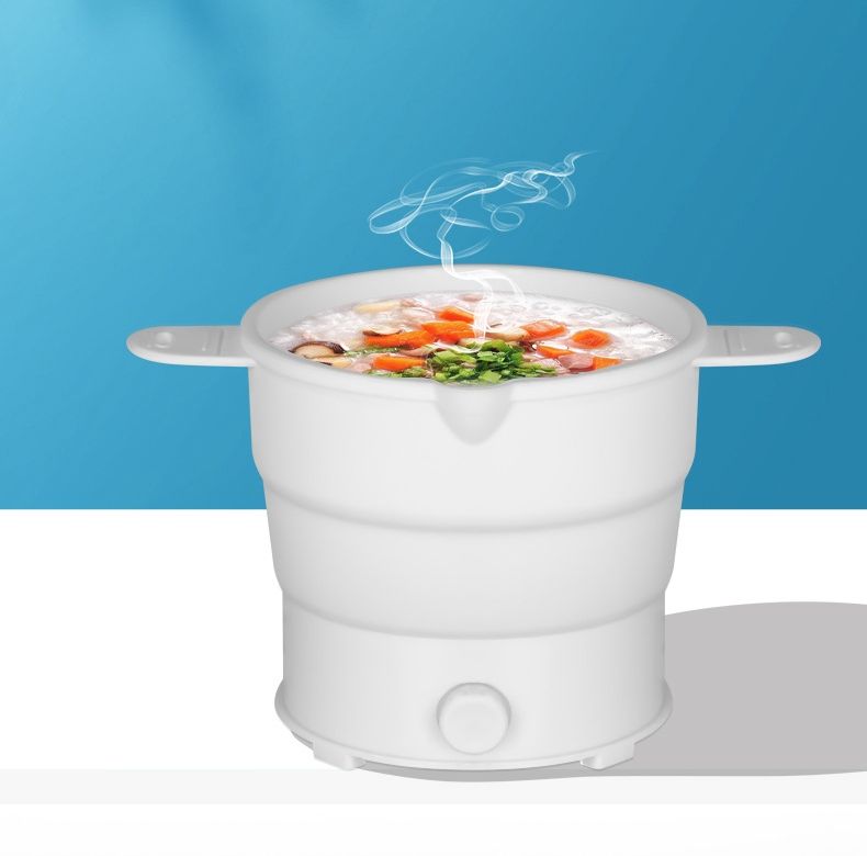 Portable Travel Folding Pot Electric Hot Pot Leisure Eelectric Boiling Pot Dormitory Student Noodle Pot Household Compressible Hotpot