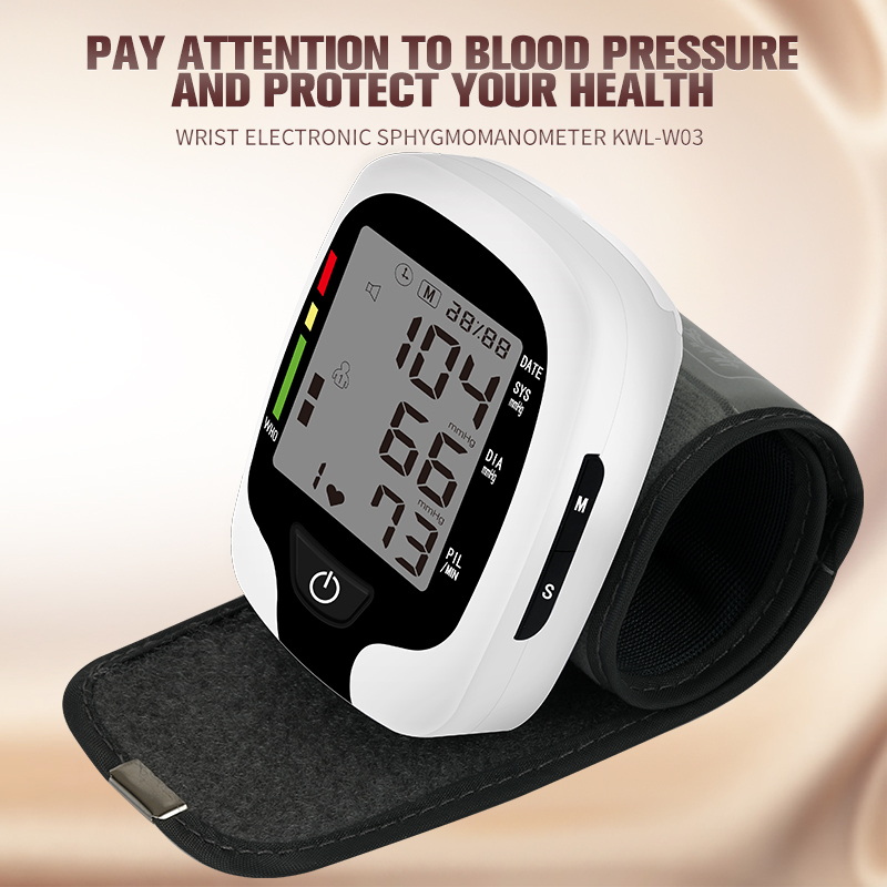 KWL-B03 Blood Pressure Monitor Automatic Adjustable Wrist Cuff Automatic Reading Memory for Home Use