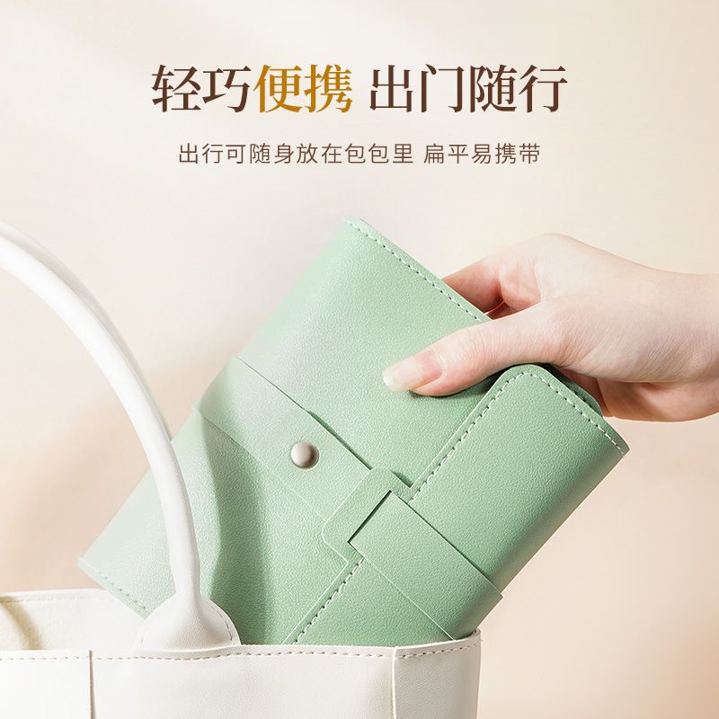 sp01260 Earrings Solid Color Storage Booklet Portable Waterproof Jewelry Bag